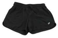 Čierne šušťákové športové kraťasy Decathlon