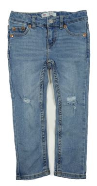 Světlemodré skinny rifle s prošoupáním Levi´s 