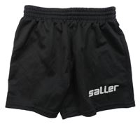 Čierne športové kraťasy s logom Saller