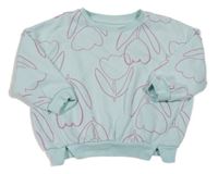 Belasá oversize mikina s tulipány George