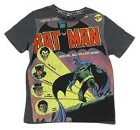 Tmavošedo-čierne tričko s Batmanem M&S