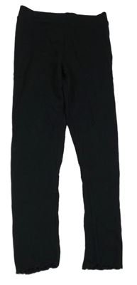 Černé žebrované legíny PRIMARK