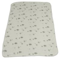 Biela plyšová deka s obláčikmi  PRIMARK