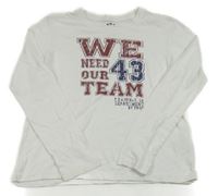 Biele tričko s nápismi Pepperts!