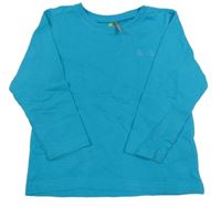 Tyrkysové triko s nápisem ORCHESTRA