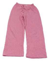 Ružové mačkané nohavice