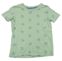 Svetlozelené tričko s lienkami TCM