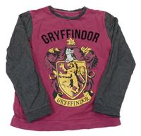 Vínovo-tmavošedá mikina s erbem - Harry Potter George