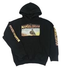 Čierna mikina s Mandalorian a kapucňou zn. H&M