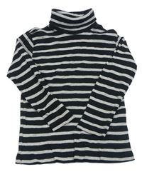 Černo-šedý pruhovaný rolák H&M