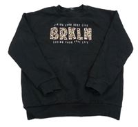 Čierna mikina s nápisom George