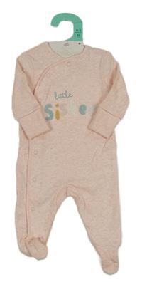 Nové - Ružový melírovaný overal s nápisom Primark