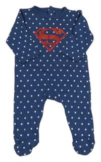 Tmavomodrý overal s hvězdami a logem Supermana