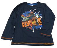 Tmavomodré tričko s dinosaurom Topolino