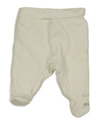 Krémové sametové podšité polodupky s mašlemi