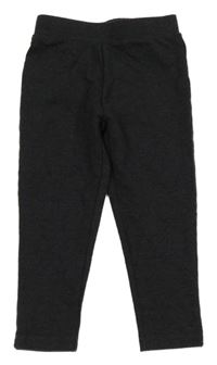 Tmavošedé melírované tregíny Matalan