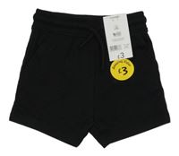 Nové - Černé teplákové baggy kraťasy George