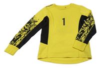 Žluto-černé sportovní funkční triko s číslem Sondico