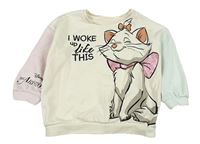 Smetanovo-mátovo-svetloružová mikina s Marií Disney