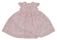 Svetloružové kvetované šifónové šaty George