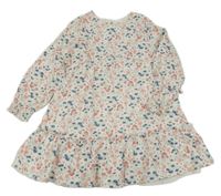 Biele kvetované šaty