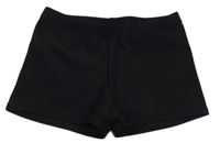 Černé cvičební kraťasy s kamínky