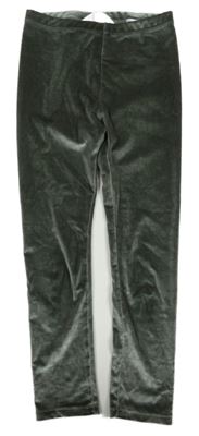 Tmavošedé sametové legíny H&M