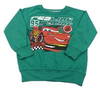 Zelená mikina s Cars zn. Disney
