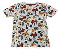 Biele tričko s Mickeym a kamarády Disney