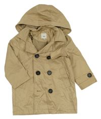 Béžový ľahký jarný kabát s kapucňou River Island