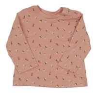 Ružové kvetované tričko zn. Matalan