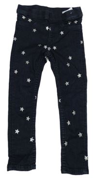 Tmavomodré džegíny s hvězdičkami