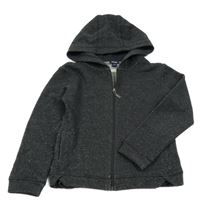 Tmavosivá trblietavá prepínaci mikina s kapucňou kiabi