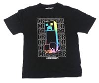 Černé tričko s creeperem - Minecraft Next