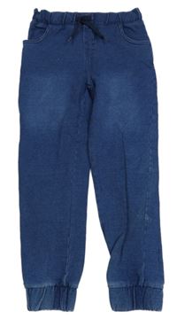 Tmavomodré teplákové cuff rifle Topolino