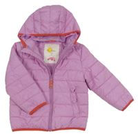 Fialová šušťáková lehce zateplená bunda s kapucňou Mini Boden