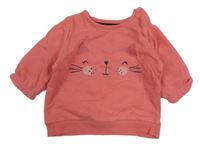 Ružová mikina s mačičkou F&F