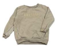 Béžová mikina s nápisom George