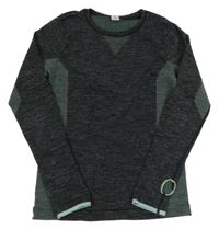 Tmavošedo-zelené funkčné tričko Yigga