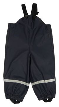 Tmavomodré voděodolné laclové kalhoty H&M