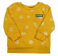 Hořčicová mikina s míči Primark