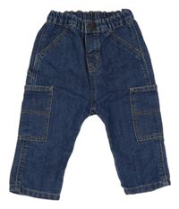 Tmavomodré cargo rifle H&M