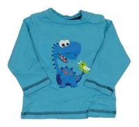 Svetlomodré tričko s dinem Topomini