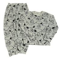 Světlešedé plyšové pyžamo se Snoopym M&S