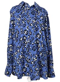 Dámska modro-čierna vzorovaná blúzka zn. M&S