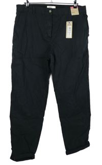 Nové - Dámské černé plátěné chino kalhoty M&S