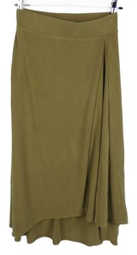 Dámska olivová midi sukňa Primark