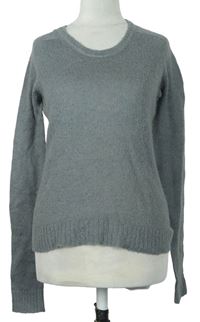 Dámsky sivý vlnený sveter Zara