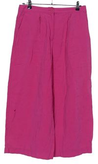 Dámske fuchsiové culottes nohavice Tchibo