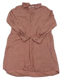 Růžové puntíkaté šaty H&M